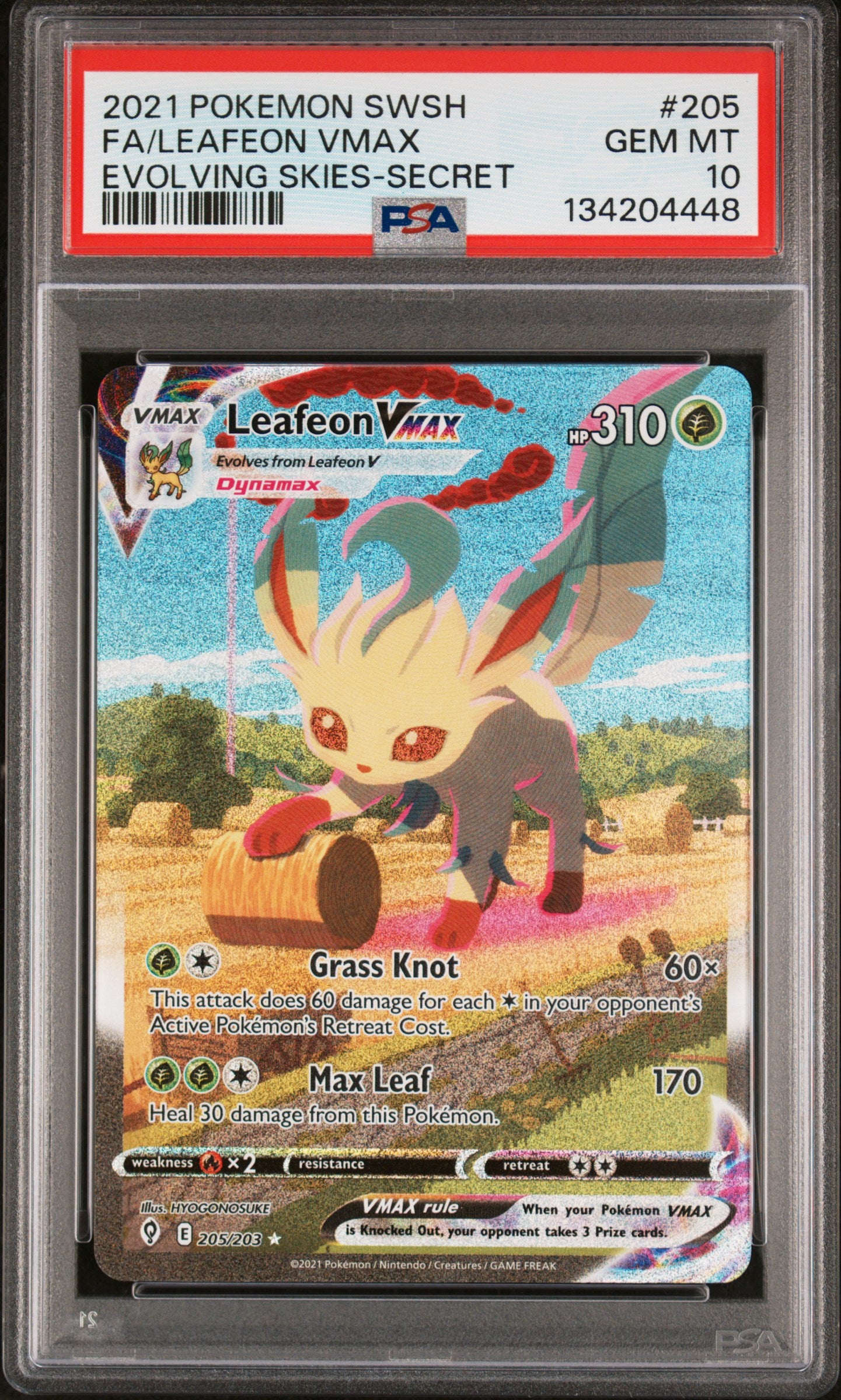 Leafeon VMAX Alternate Art #205 PSA 10