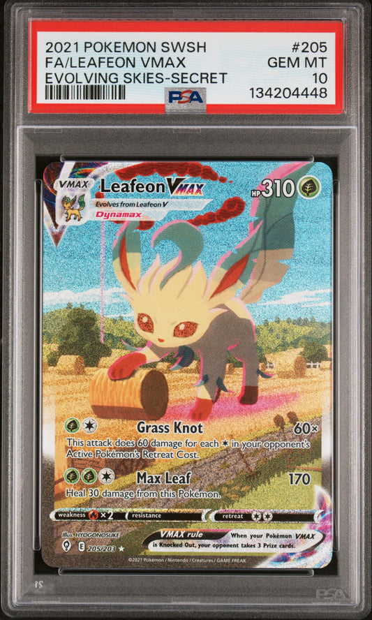 Leafeon VMAX Alternate Art #205 PSA 10